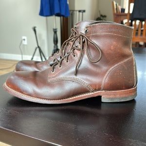 Wolverine 1000 mile lace up brown boots SZ 11